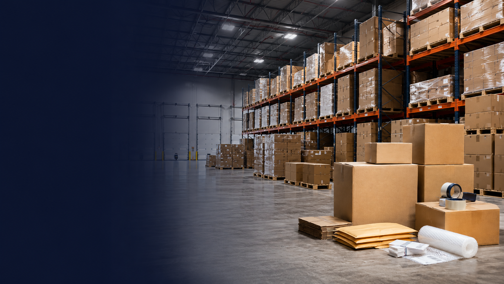 CratePrime warehouse packaging operation